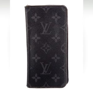 Louis Vuitton Monogram Eclipse iPhone Xs Max Folio Case